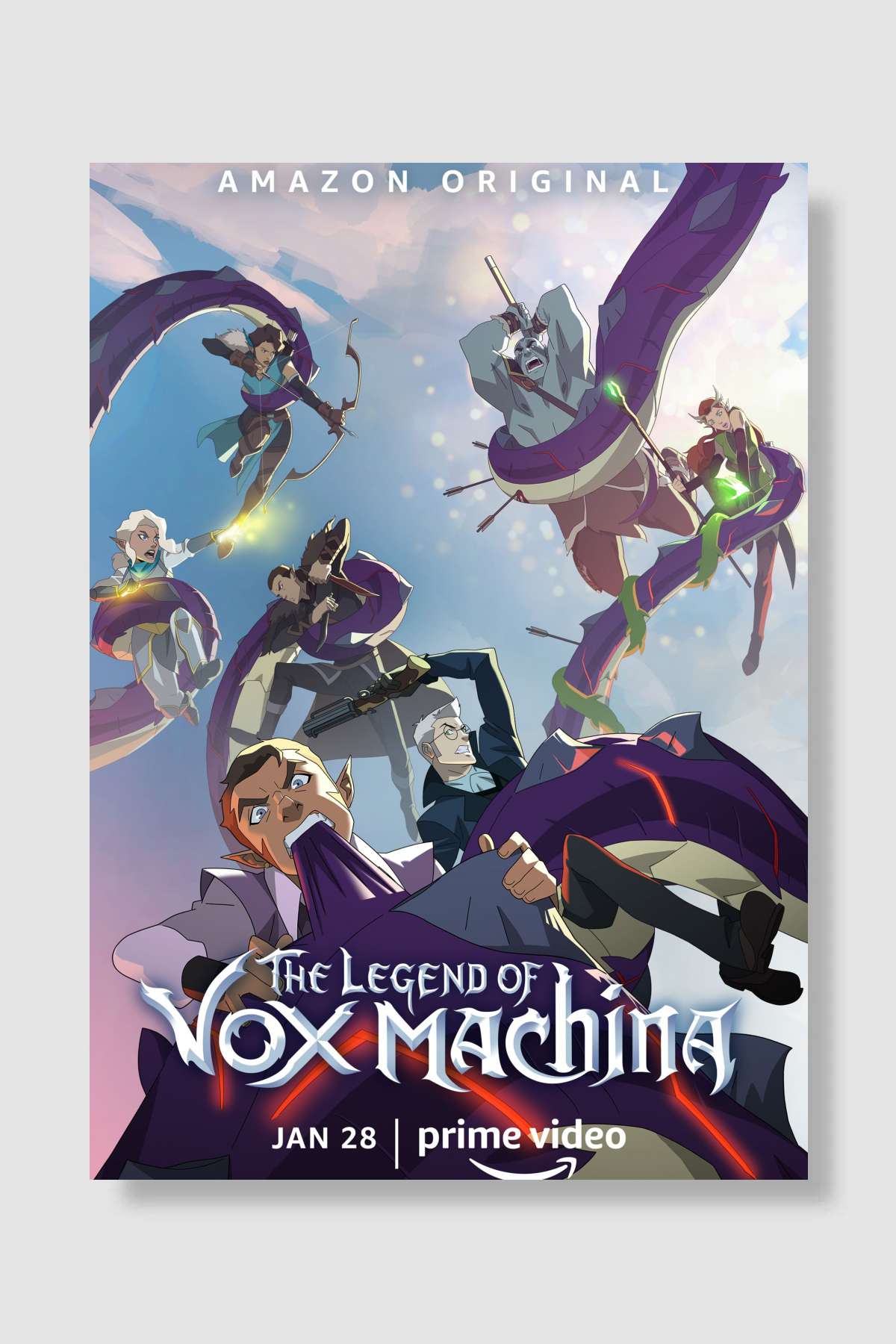 Vox Machina Efsanesi - The Legend of Vox Machina Dizi Poster Çerçevesiz Yüksek Kalite Dizi Afiş Duvar Poster
