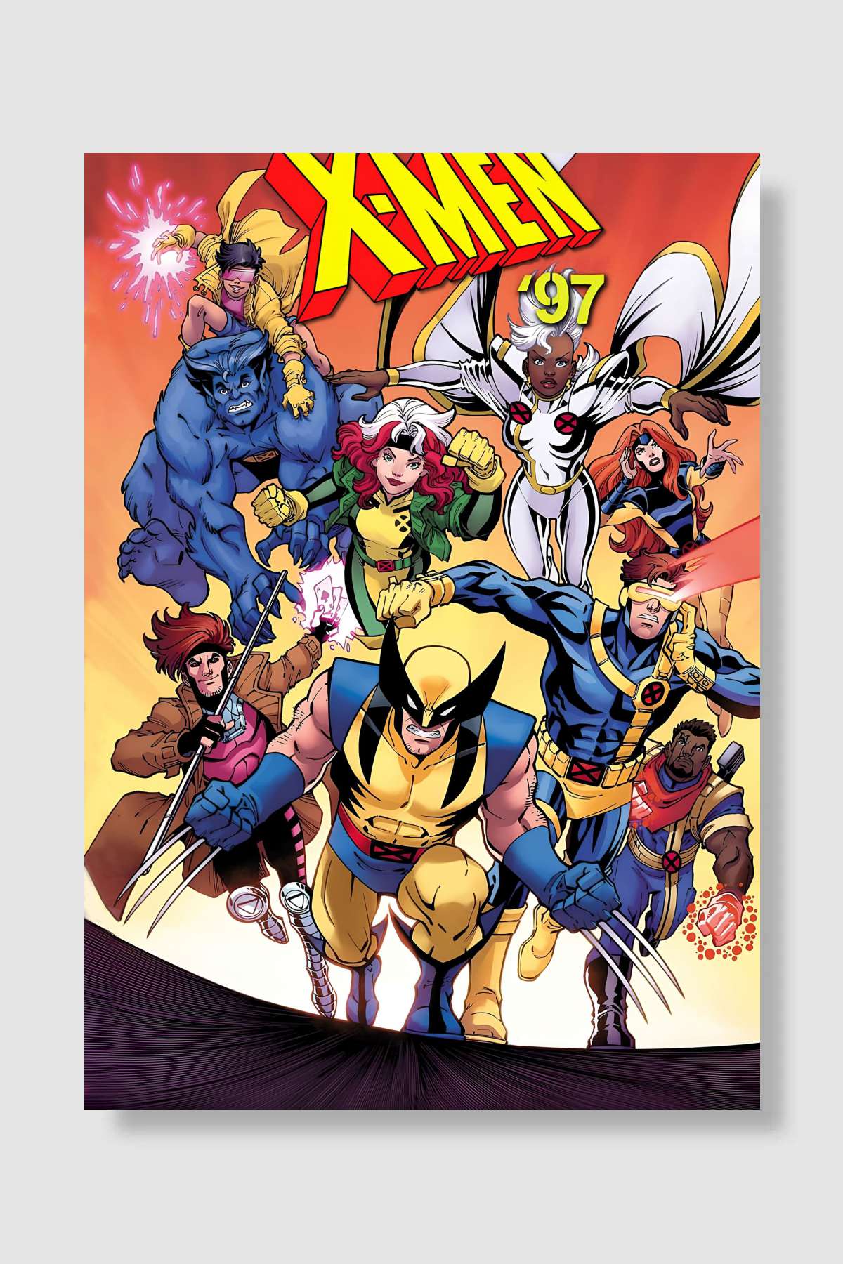 X-Men '97 Dizi Poster Çerçevesiz Yüksek Kalite Dizi Afiş Duvar Poster