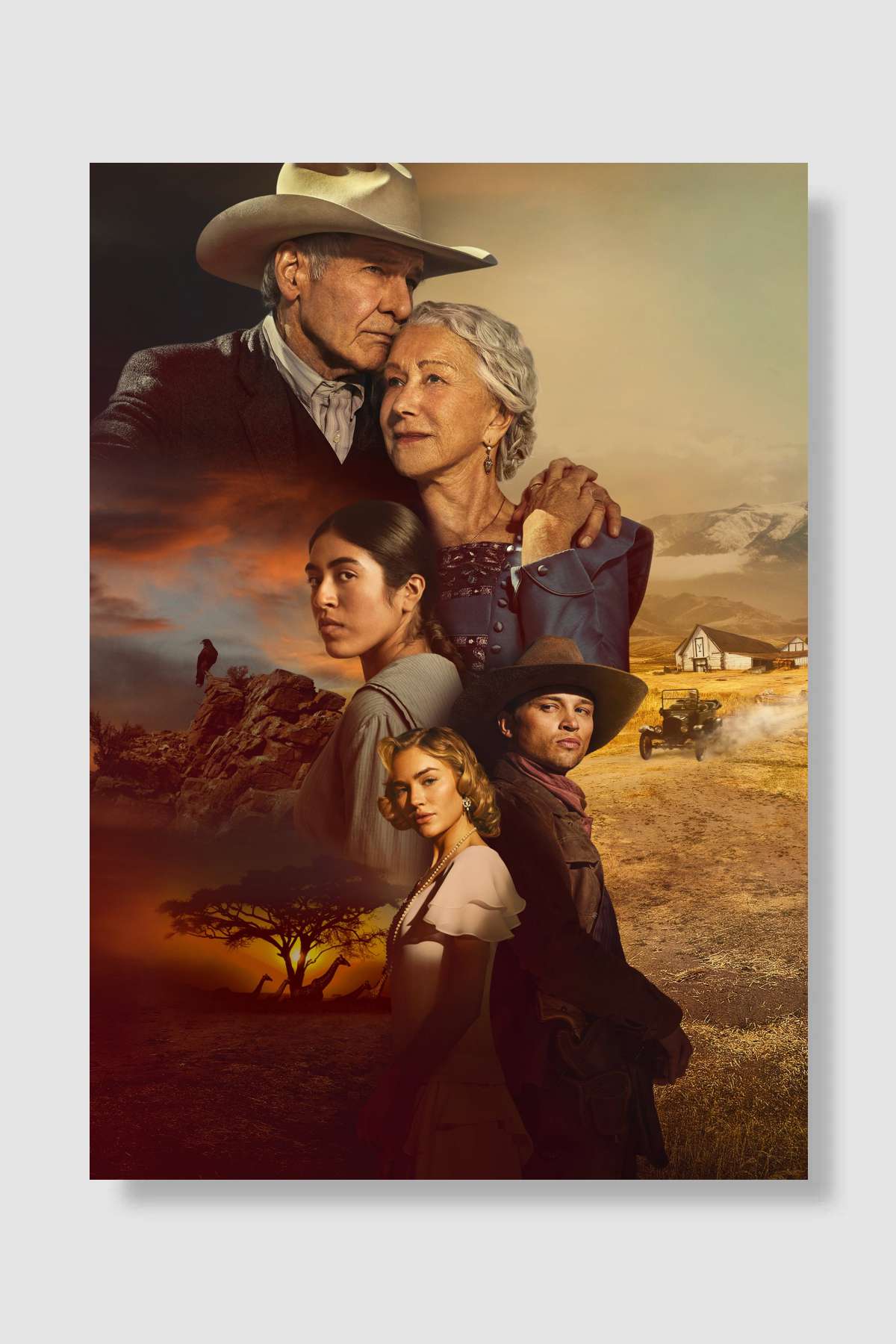 1923 Dizi Poster Çerçevesiz Yüksek Kalite Dizi Afiş Duvar Poster