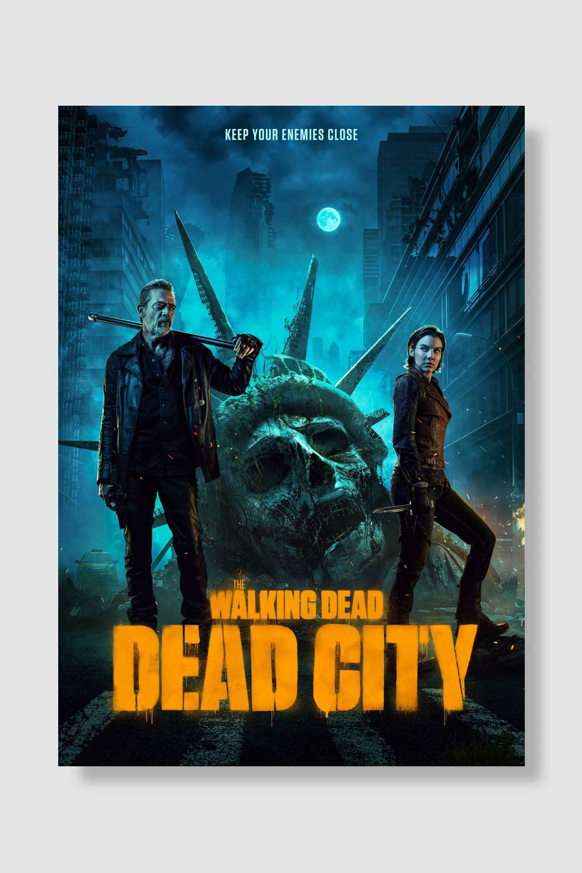 The Walking Dead: Dead City Dizi Poster Çerçevesiz Yüksek Kalite Dizi Afiş Duvar Poster - En İyi Fiyatlarla