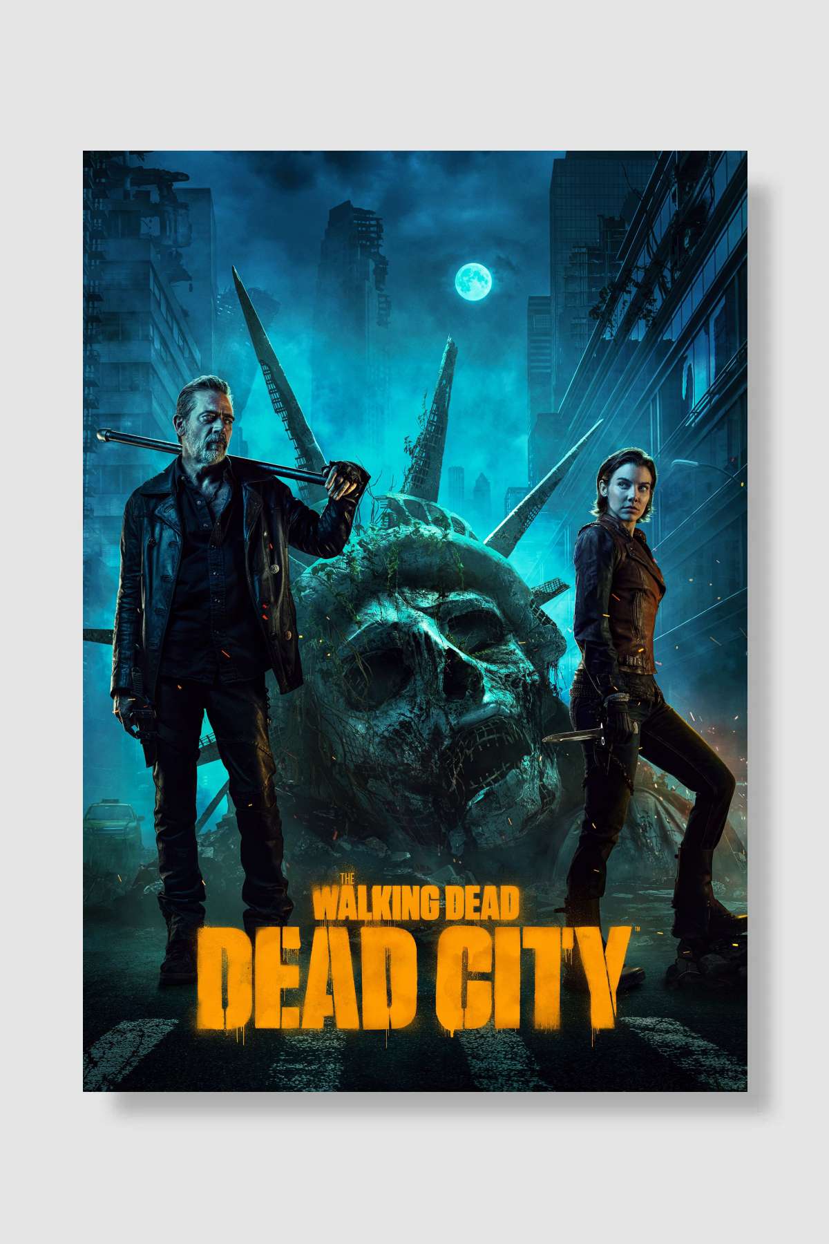 The Walking Dead: Dead City Dizi Poster Çerçevesiz Yüksek Kalite Dizi Afiş Duvar Poster - En İyi Fiyatlarla