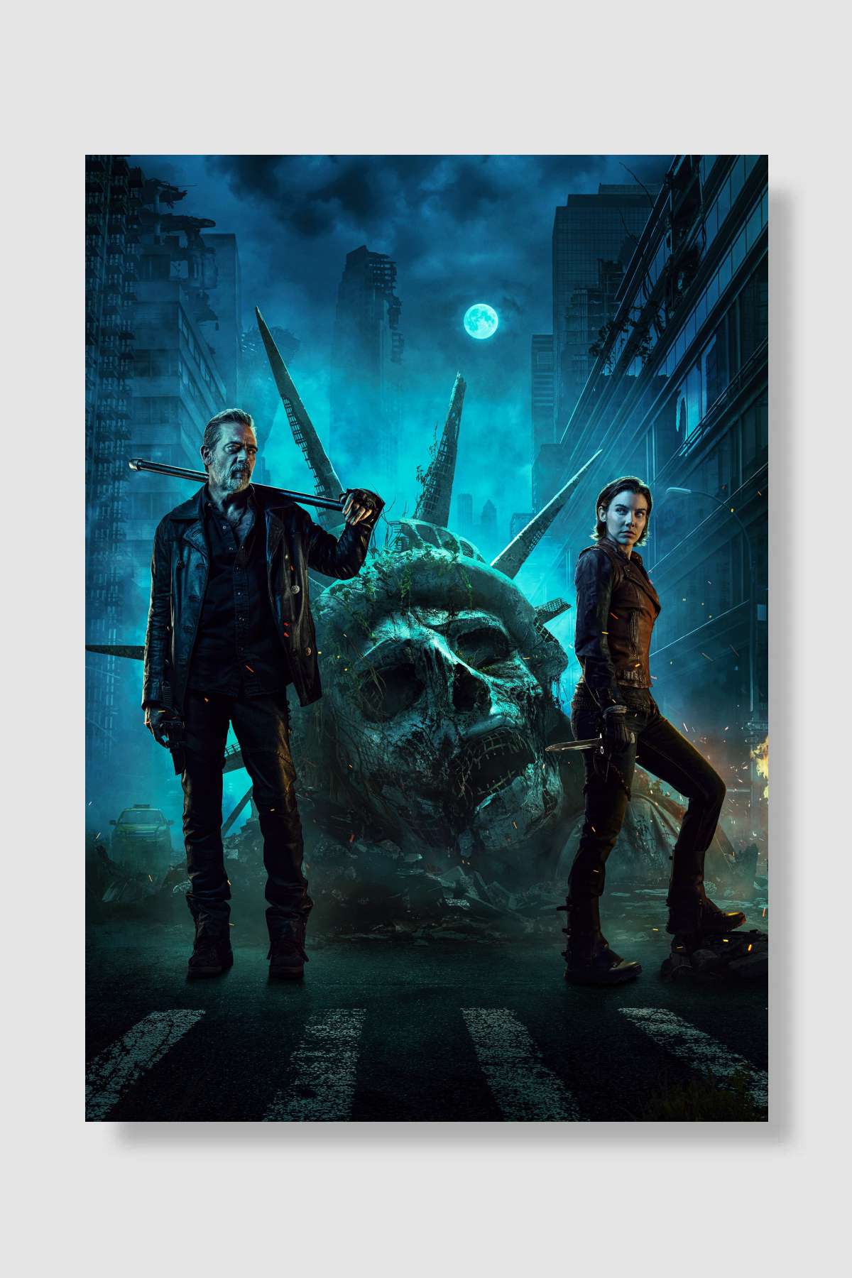 The Walking Dead: Dead City Dizi Poster Çerçevesiz Yüksek Kalite Dizi Afiş Duvar Poster - En İyi Fiyatlarla