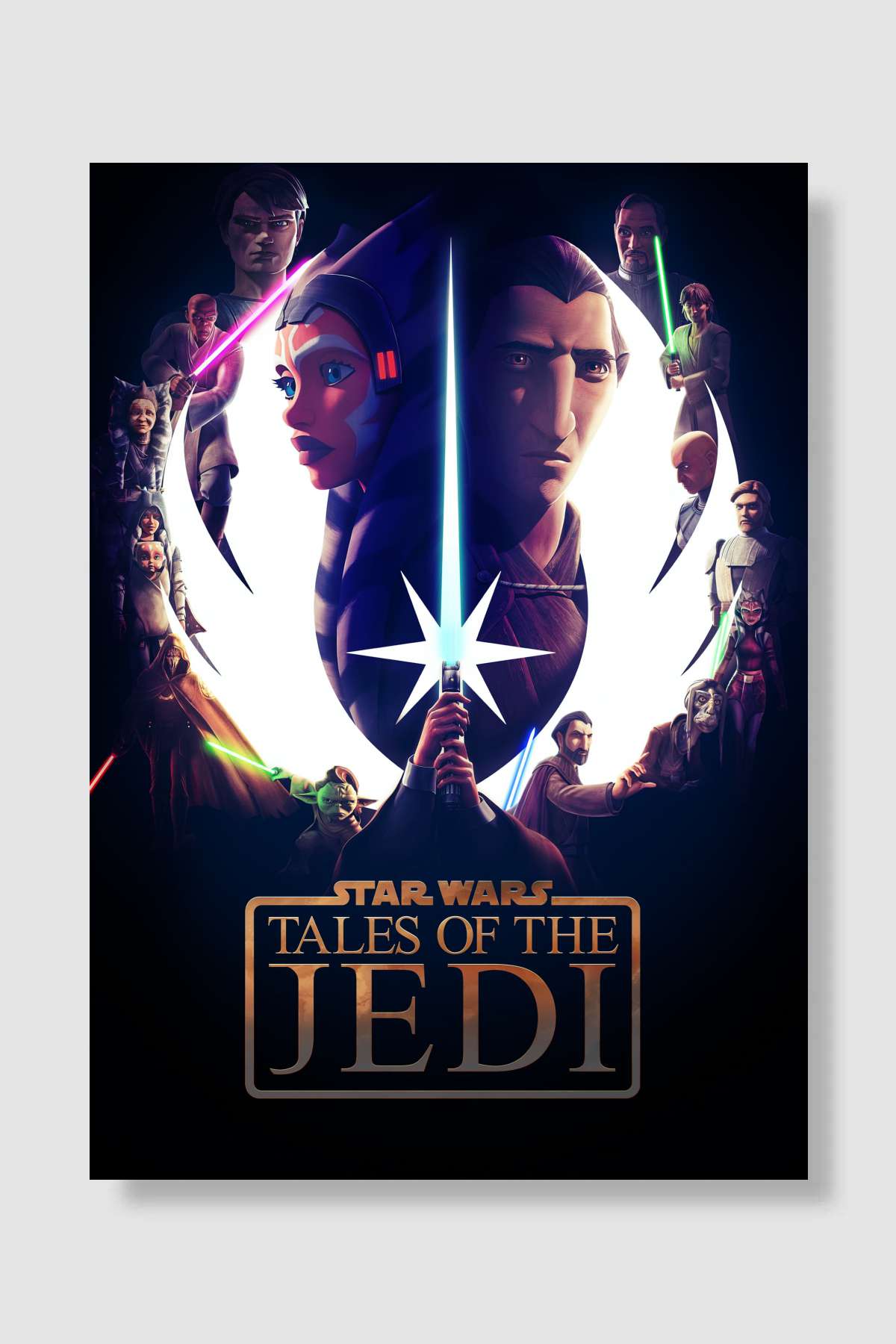 Star Wars: Tales of the Jedi Dizi Poster Çerçevesiz Yüksek Kalite Dizi Afiş Duvar Poster - En İyi Fiyatlarla