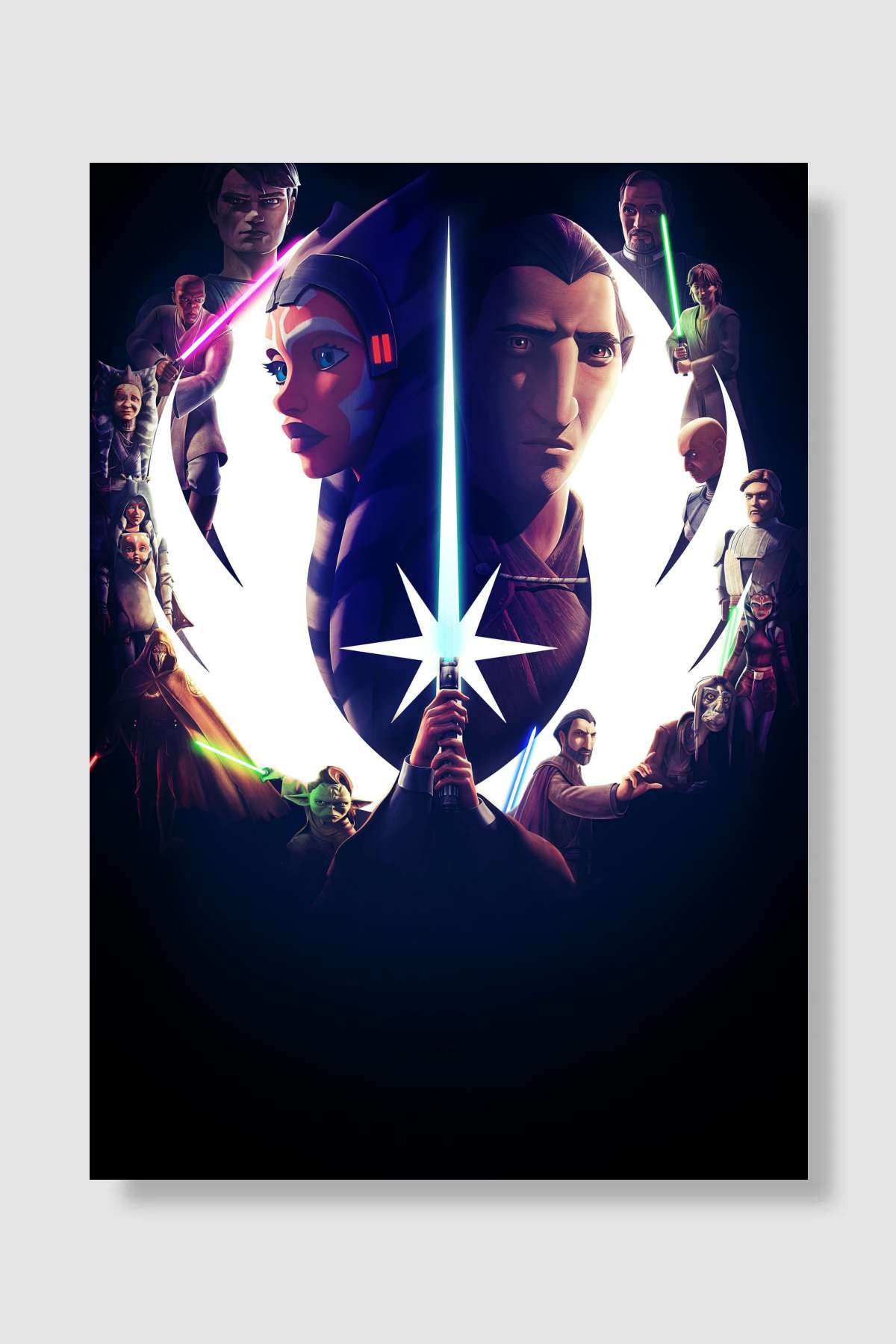 Star Wars: Tales of the Jedi Dizi Poster Çerçevesiz Yüksek Kalite Dizi Afiş Duvar Poster - En İyi Fiyatlarla
