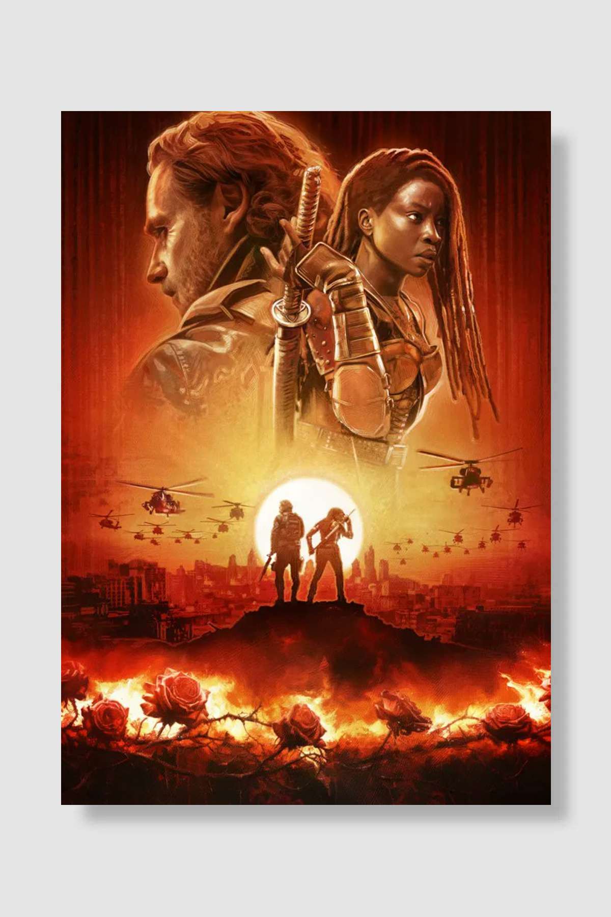 The Walking Dead: The Ones Who Live Dizi Poster Çerçevesiz Yüksek Kalite Dizi Afiş Duvar Poster - En İyi Fiyatlarla