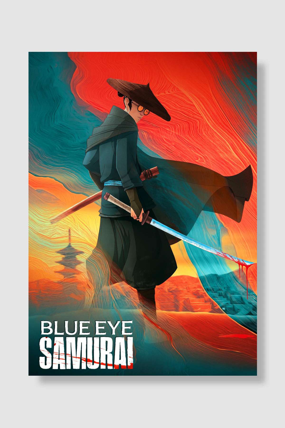 BLUE EYE SAMURAI Dizi Poster Çerçevesiz Yüksek Kalite Dizi Afiş Duvar Poster