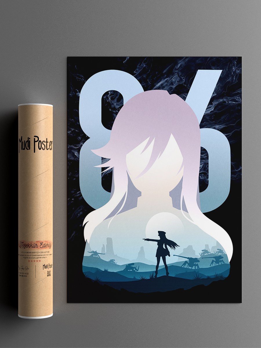 86 Anime Poster Çerçevesiz Yüksek Kalite Anime Duvar Poster
