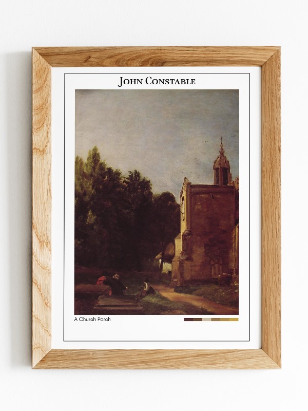 John Constable A Church Porch Poster