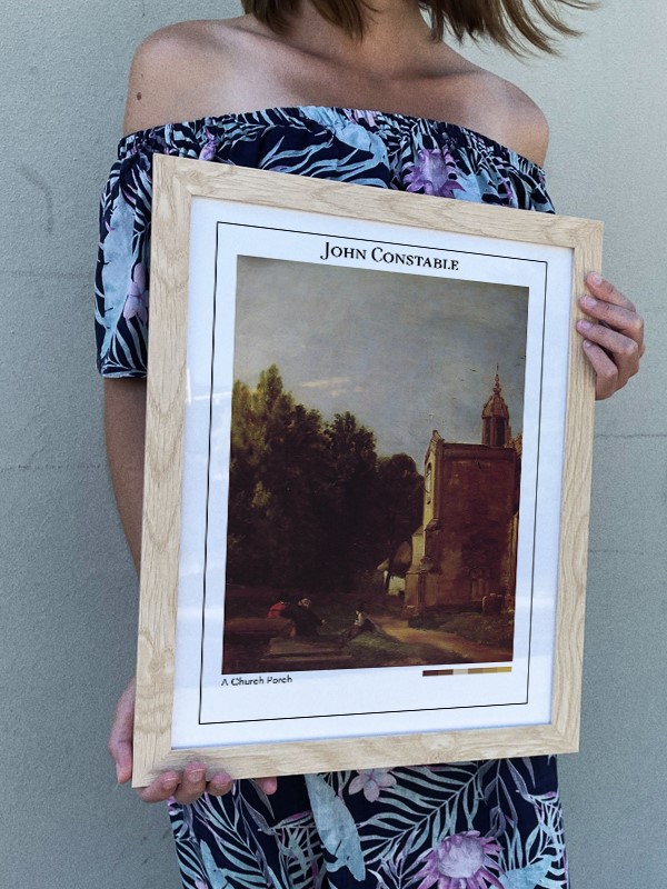 John Constable A Church Porch Poster