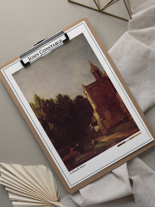 John Constable A Church Porch Poster
