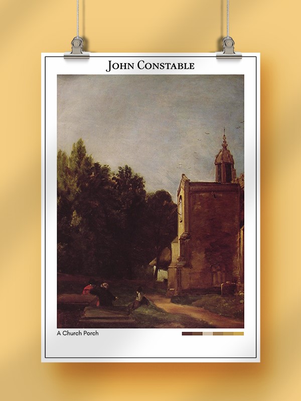 John Constable A Church Porch Poster