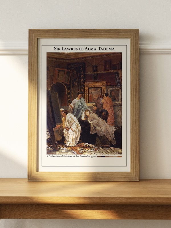 Sir Lawrence Alma-Tadema A Collection of Pictures at the Time of Augustus Poster - En İyi Fiyatlarla