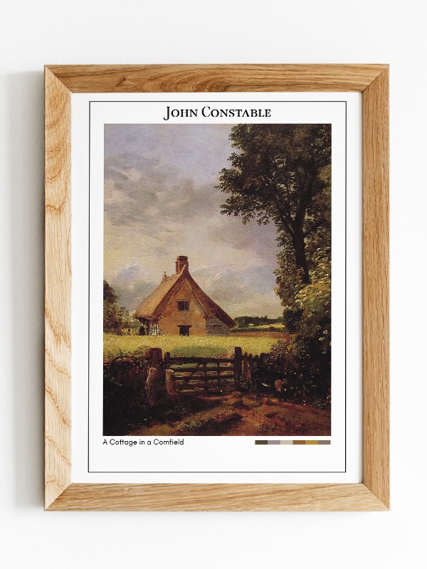 John Constable A Cottage in a Cornfield Poster