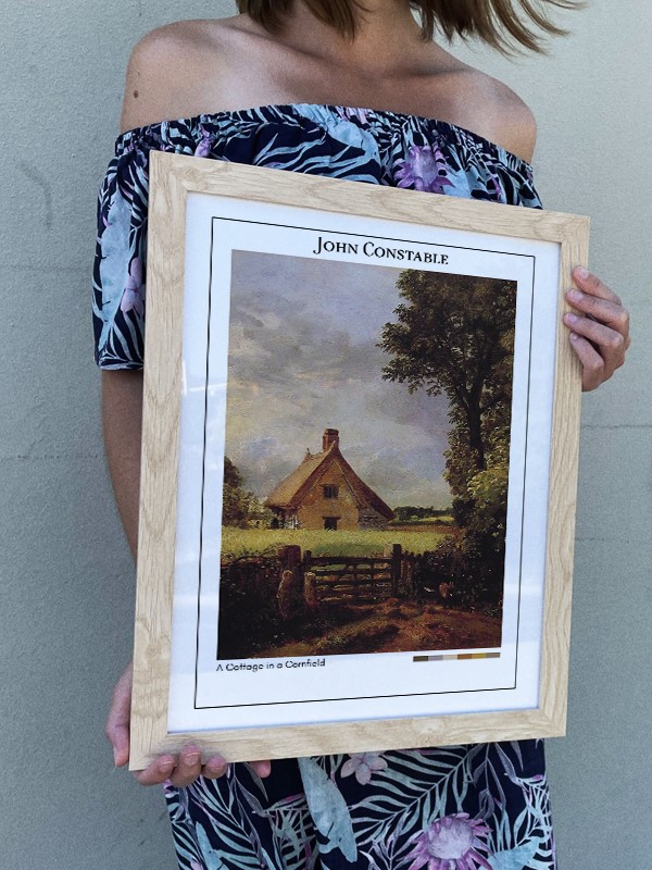 John Constable A Cottage in a Cornfield Poster