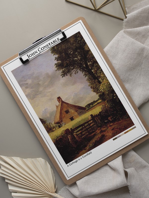 John Constable A Cottage in a Cornfield Poster