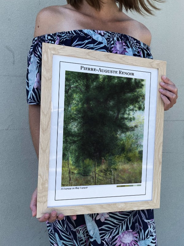 Pierre-Auguste Renoir A Fence in the Forest Poster
