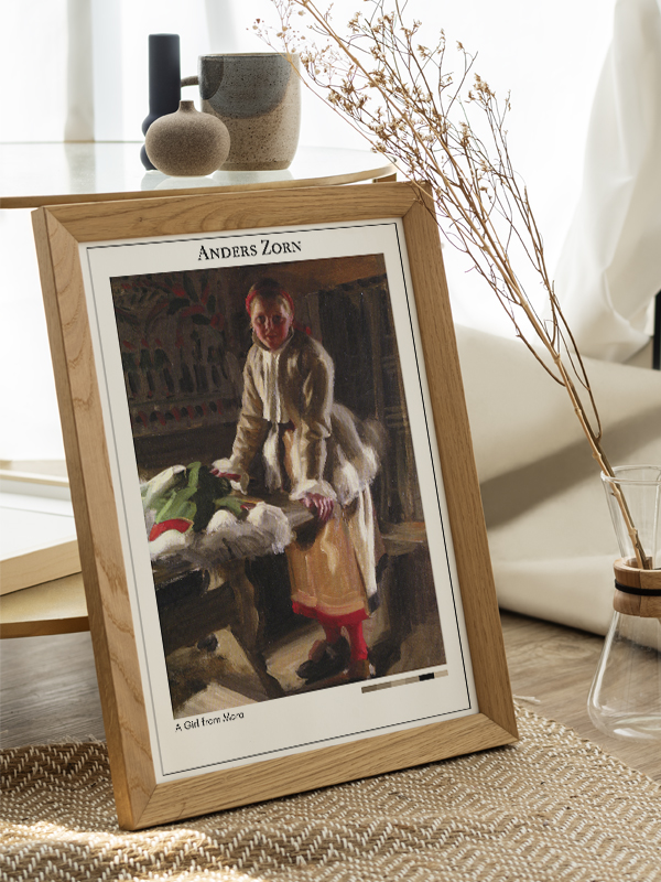 Anders Zorn A Girl from Mora Poster