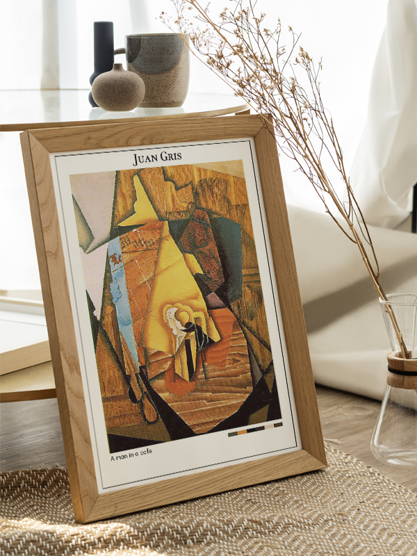 Juan Gris A man in a cafe Poster