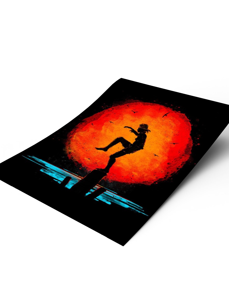 A minimalist sumi-e styled painting inspired by the ori ...  Poster, Çerçevesiz Tv Film Poster