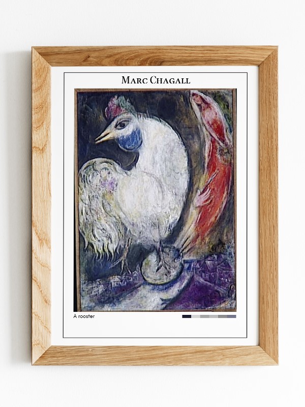 Marc Chagall A rooster Poster