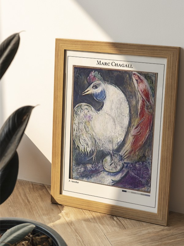 Marc Chagall A rooster Poster
