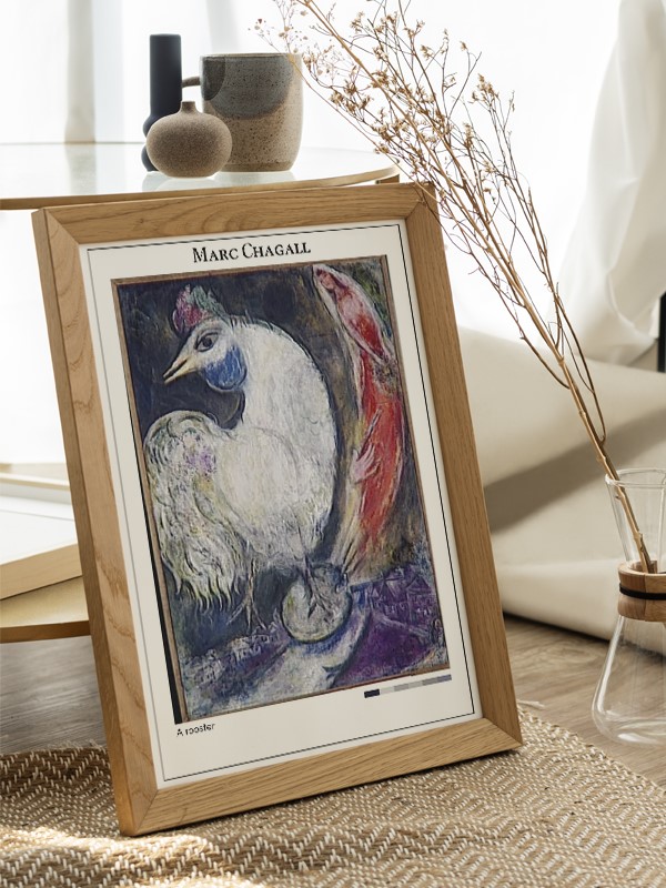 Marc Chagall A rooster Poster
