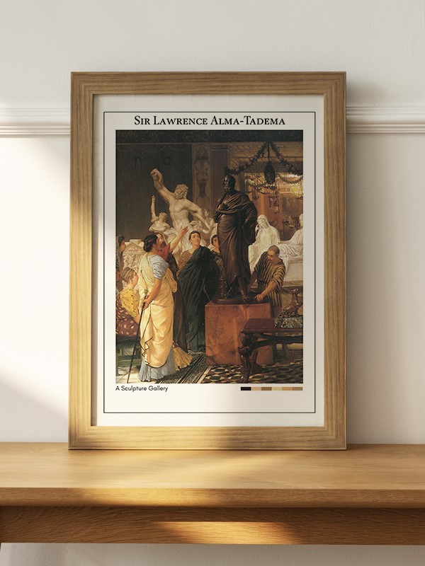 Sir Lawrence Alma-Tadema A Sculpture Gallery Poster - En İyi Fiyatlarla