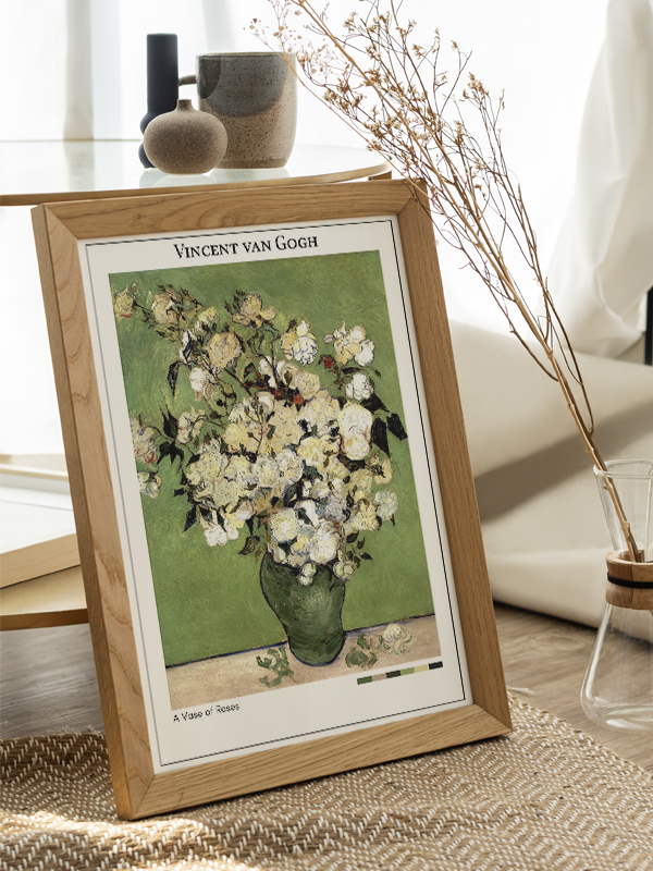 Vincent van Gogh A Vase of Roses Poster