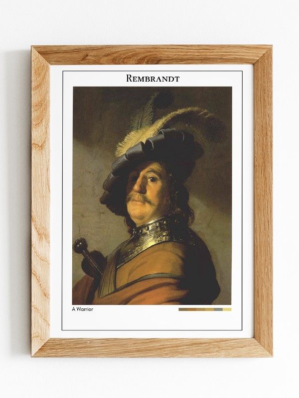 Rembrandt A Warrior Poster