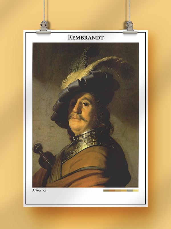 Rembrandt A Warrior Poster