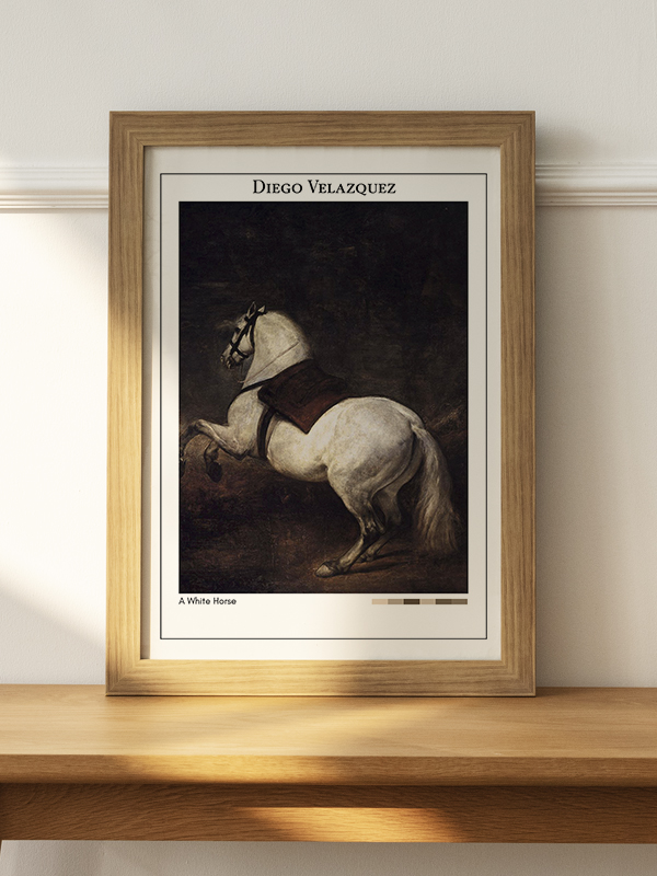 Diego Velazquez A White Horse Poster