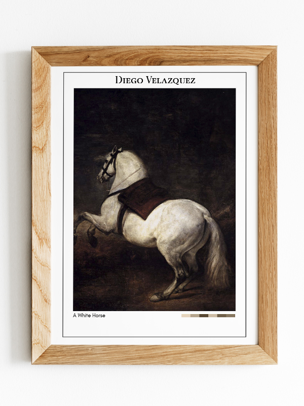 Diego Velazquez A White Horse Poster