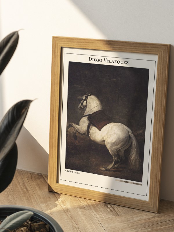 Diego Velazquez A White Horse Poster