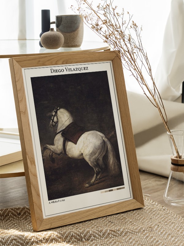 Diego Velazquez A White Horse Poster