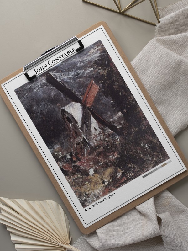 John Constable A Windmill near Brighton Poster