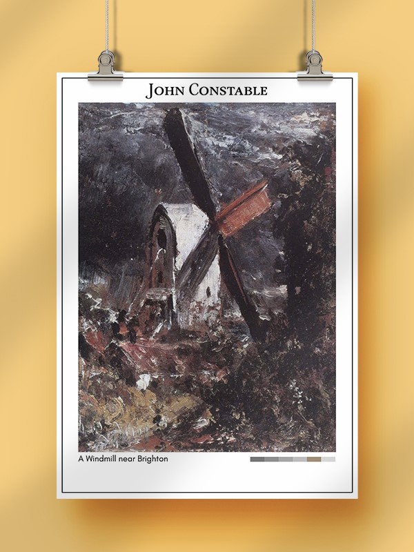 John Constable A Windmill near Brighton Poster