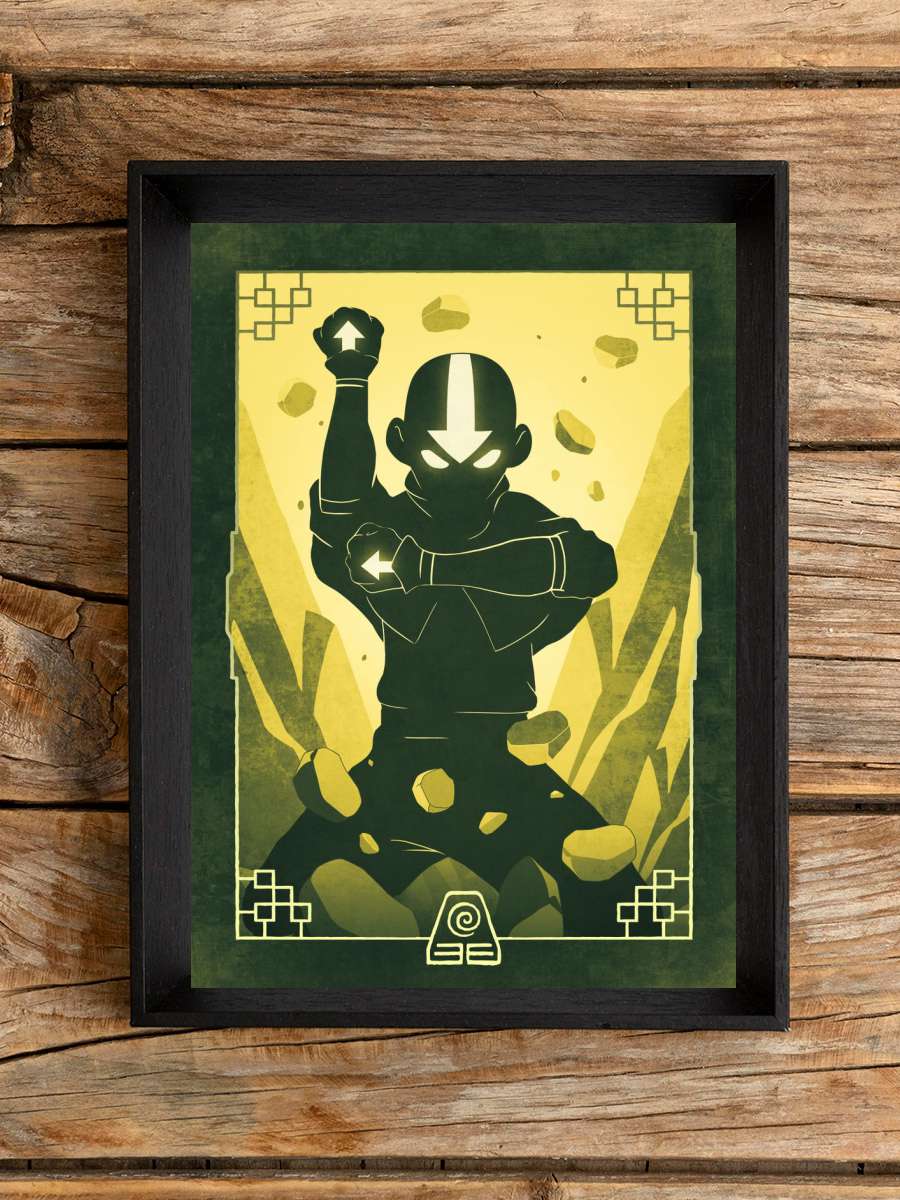 Aang Earth Anime Poster Çerçevesiz Yüksek Kalite Anime Duvar Poster