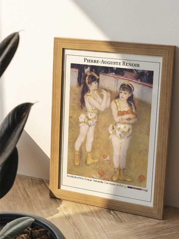 Pierre-Auguste Renoir Acrobats at the Cirque Fernando (Francisca and Angelina Wartenberg) Poster