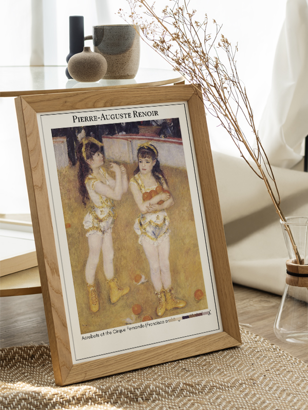 Pierre-Auguste Renoir Acrobats at the Cirque Fernando (Francisca and Angelina Wartenberg) Poster