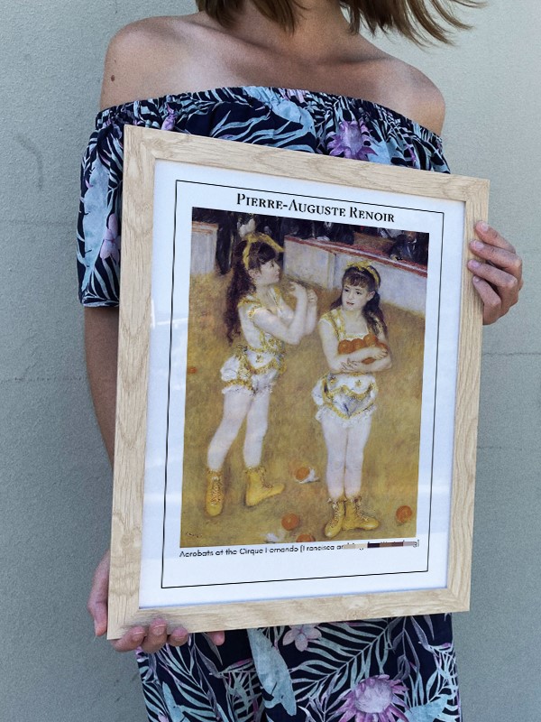 Pierre-Auguste Renoir Acrobats at the Cirque Fernando (Francisca and Angelina Wartenberg) Poster