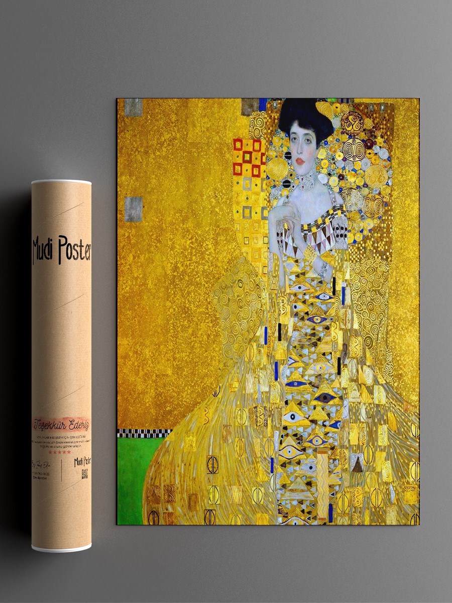 Adele Bloch Bauer  Tablo Sanatsal Ünlü Ressam Poster Çerçevesiz Yüksek Kalite Poster