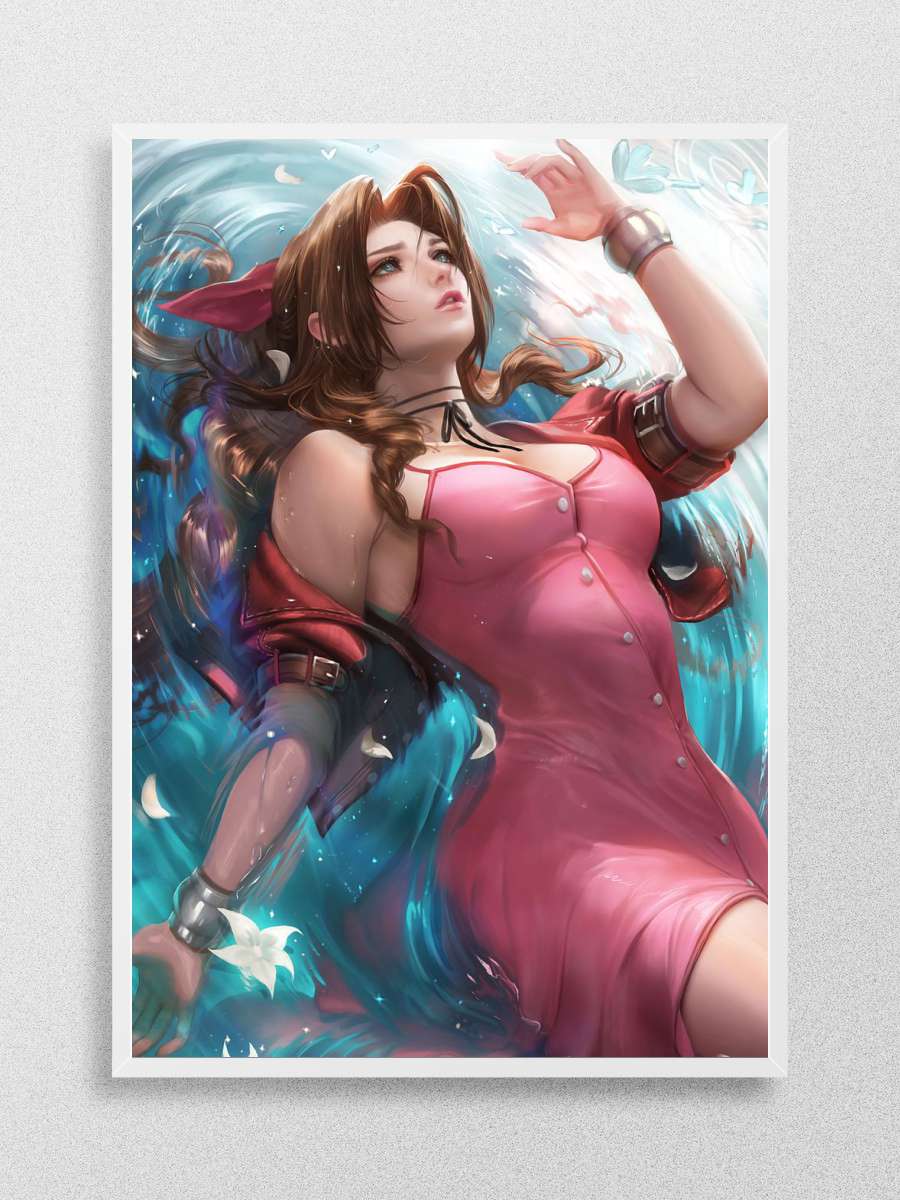 Aerith Anime Poster Çerçevesiz Yüksek Kalite Anime Duvar Poster