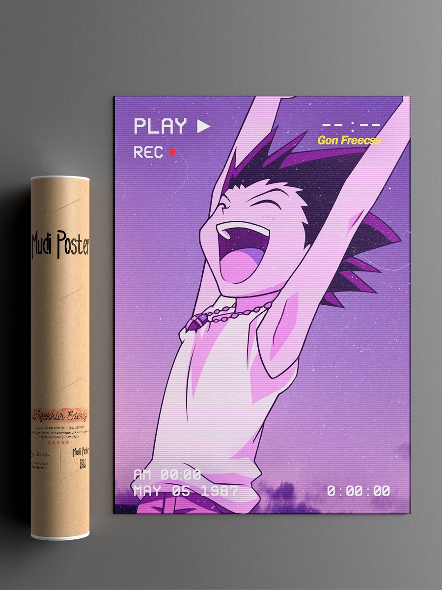 Aesthetic Gon Yeay  Poster, Çerçevesiz Tv Film Poster
