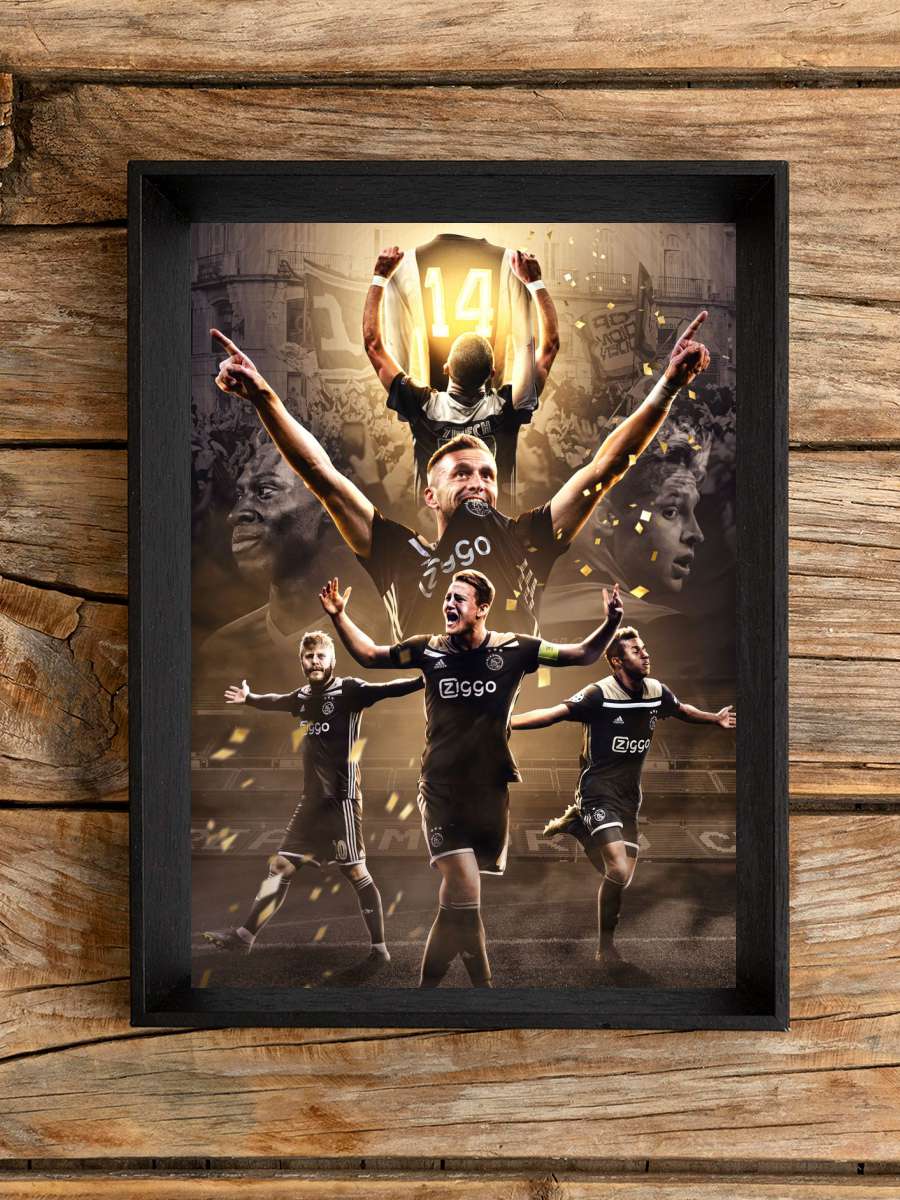 AFC Ajax Futbol Poster Çerçevesiz Yüksek Kalite Futbolcu Duvar Poster