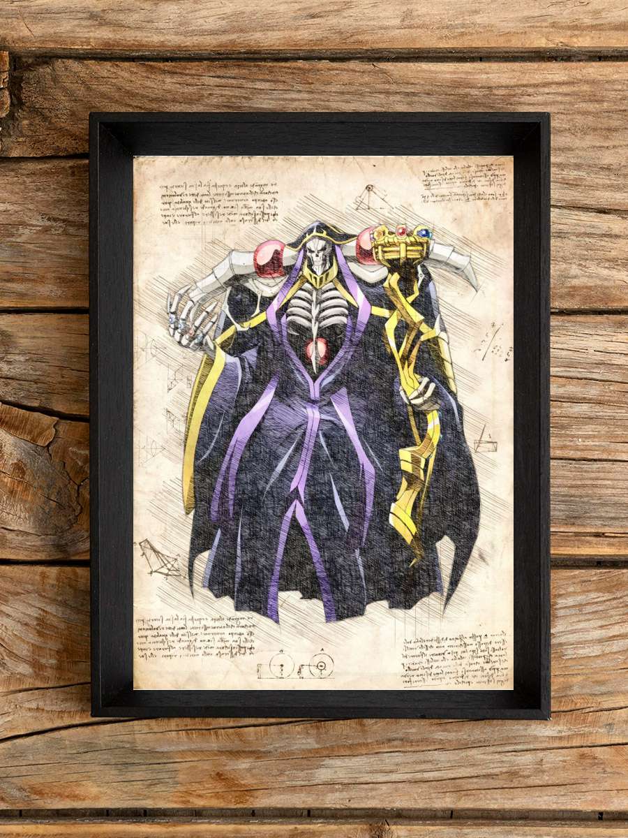 Ainz Ooal Gown Anime Poster Çerçevesiz Yüksek Kalite Anime Duvar Poster
