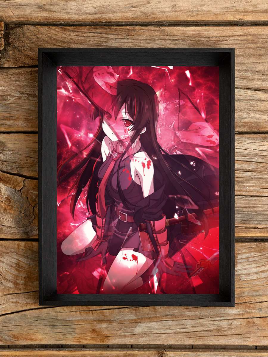 Akame Ga Kill Akame Anime Poster Çerçevesiz Yüksek Kalite Anime Duvar Poster