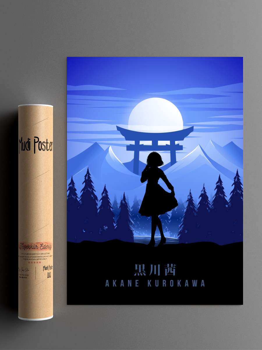 Akane Kurokawa Anime Poster Çerçevesiz Yüksek Kalite Anime Duvar Poster