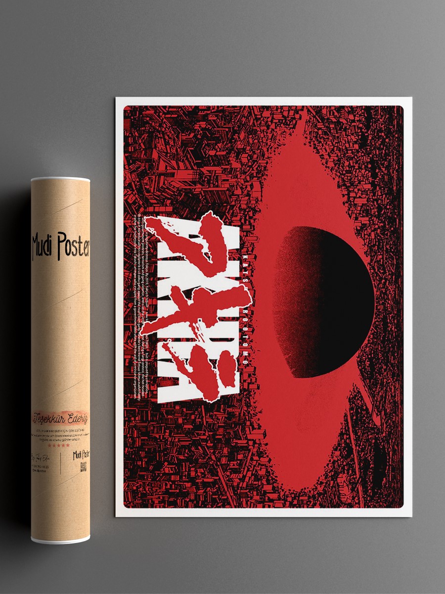 AKIRA Anime Poster Çerçevesiz Yüksek Kalite Anime Duvar Poster