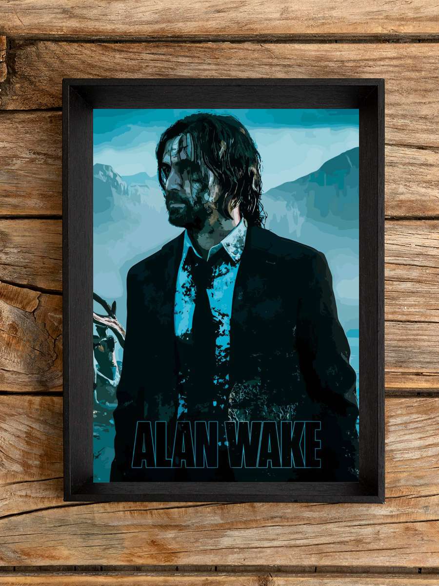 Alan Wake Anime Poster Çerçevesiz Yüksek Kalite Anime Duvar Poster