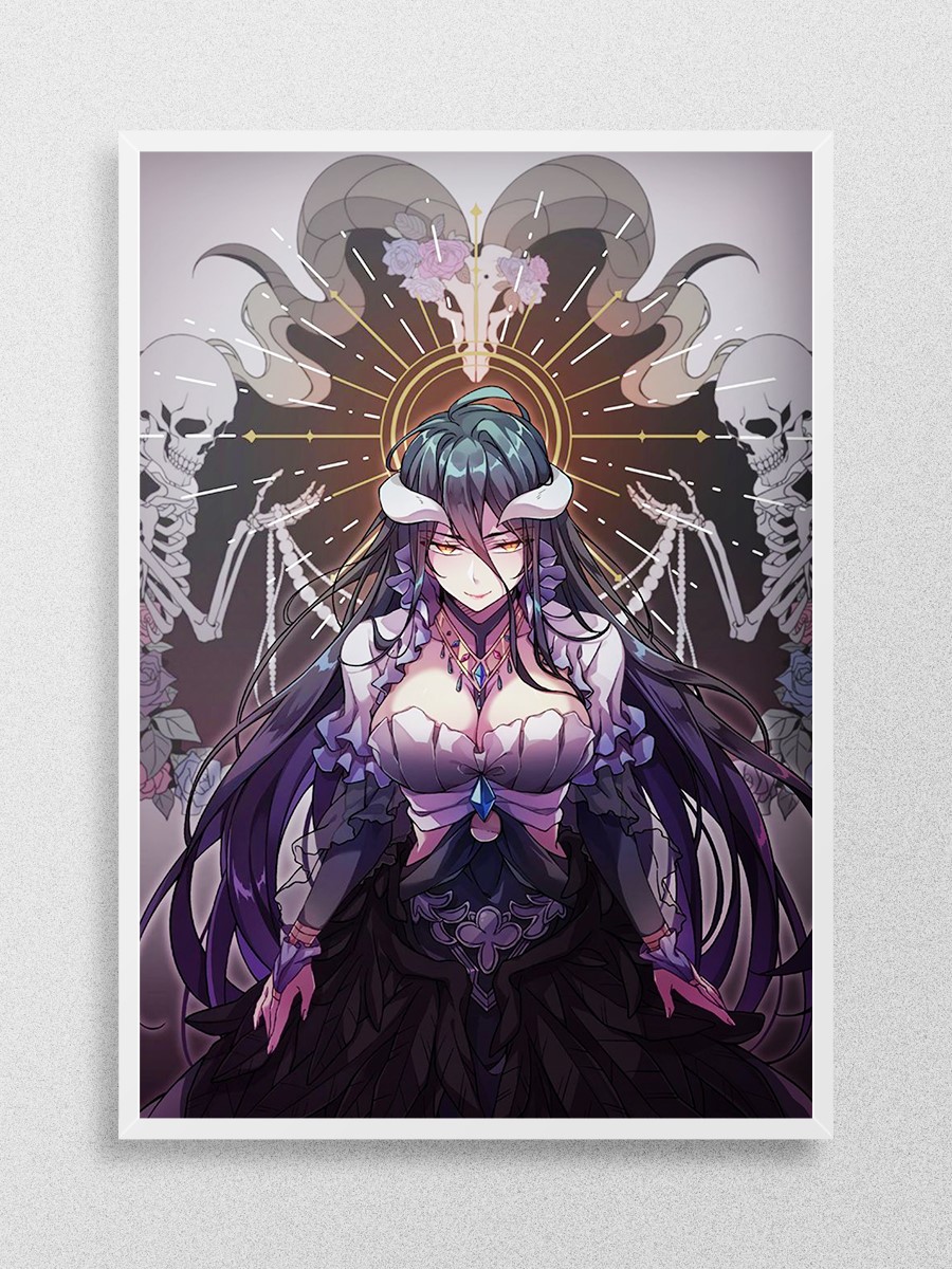 Albedo Anime Poster Çerçevesiz Yüksek Kalite Anime Duvar Poster